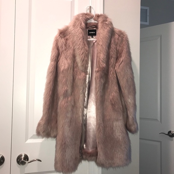 express faux fur jacket